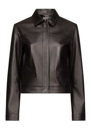 LouLou de Saison collared leather jacket - Black