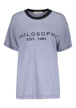 Philosophy Di Lorenzo Serafini striped T-shirt - Blue