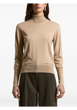 Peserico roll-neck glitter-details pullover - Neutrals