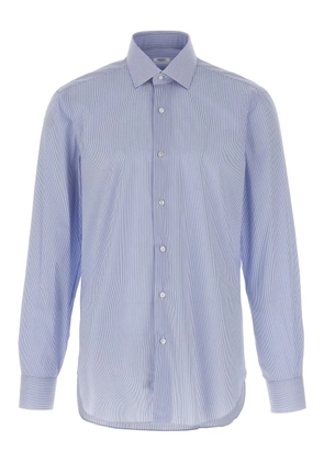 Barba striped button-up shirt - Blue