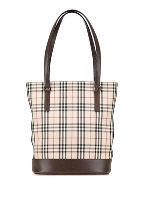 Burberry Pre-Owned 2000-2017 House Check Canvas tote bag - Brown