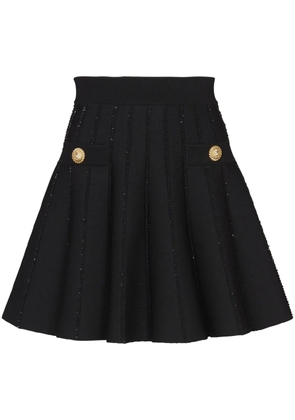 Balmain sparkly stripes skirt - Black
