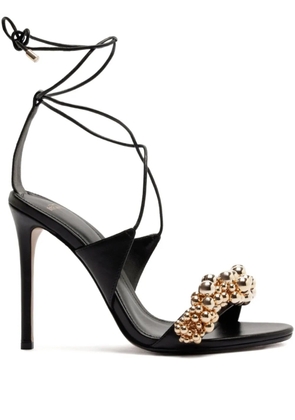 Alexandre Birman 100mm Gia beaded-detail sandals - Black
