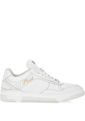 Philipp Plein nappa leather sneakers - White