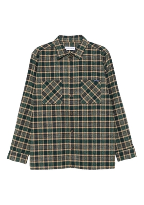 Maison Labiche Monge plaid-pattern pocket shirt - Green