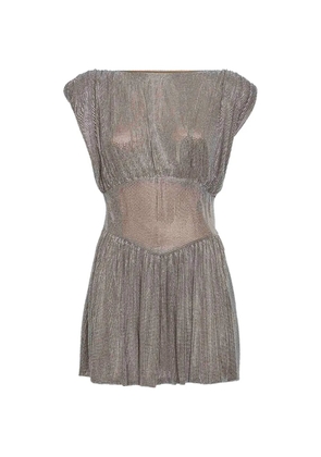 Giuseppe Di Morabito crystal-embellished flared dress - Silver