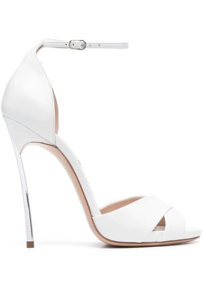 Casadei Blade 125mm sandals - White