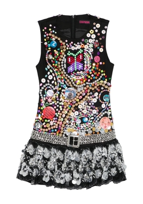 Chopova Lowena Skyhawk beaded dress - Black