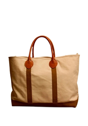 Fortela reinforced stitched cotton tote bag - Neutrals