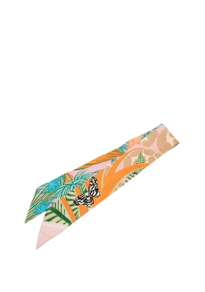 Hermès Pre-Owned 2018 Jaguar Quetzal Silk Twilly Scarf scarves - Multicolour