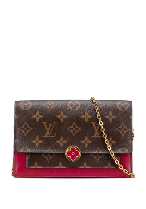 Louis Vuitton Pre-Owned 2020 Monogram Flore Wallet On Chain crossbody bag - Brown