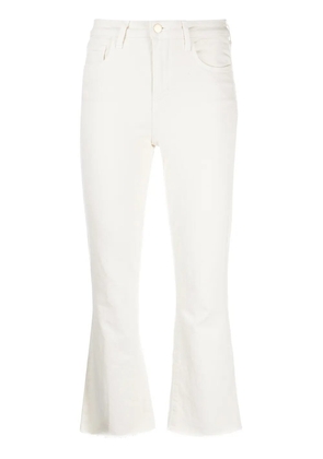 L'Agence Kendra cropped flared jeans - Neutrals