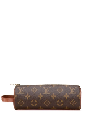 Louis Vuitton Pre-Owned 1988 Monogram Trousse Ronde Pencil Case 20 pouch - Brown