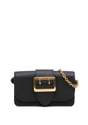 Burberry Pre-Owned 2018-2025 Mini Soft Grain Calfskin Buckle crossbody bag - Black