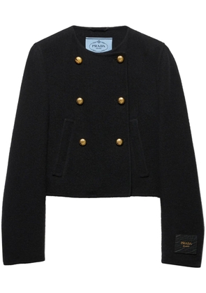Prada Double-breasted twill jacket - Black