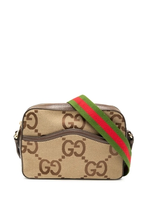 Gucci Pre-Owned 2016-2025 Jumbo GG Canvas Web crossbody bag - Brown