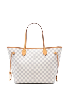 Louis Vuitton Pre-Owned 2014 Damier Azur Neverfull MM tote bag - White