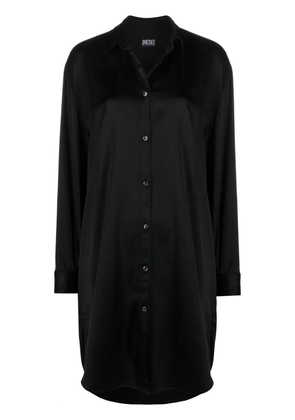 Diesel logo shirt dress - Black