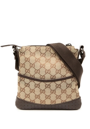 Gucci Pre-Owned 2000-2015 Small GG Canvas Perforated crossbody bag - Brown