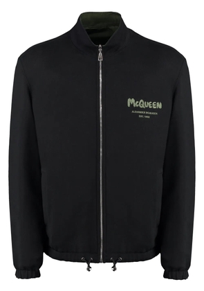 Alexander McQueen Graffiti reversible bomber jacket - Green