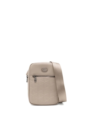 Lacoste Nomogramme satchel bag - Neutrals