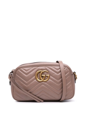 Gucci Pre-Owned 2016-2025 Small GG Marmont Matelasse Leather crossbody bag - Brown