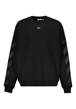 Off-White chevron long-sleeve sweatshirt - Black
