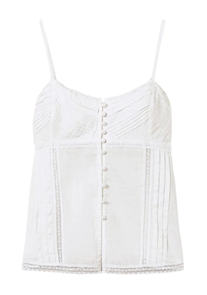 TWINSET lace-detailing tank top - White
