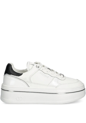 TWINSET leather sneakers - White