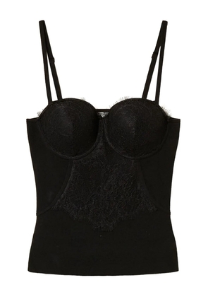 TWINSET sweetheart neck lace top - Black