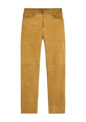 Polo Ralph Lauren suede panelled trousers - Yellow
