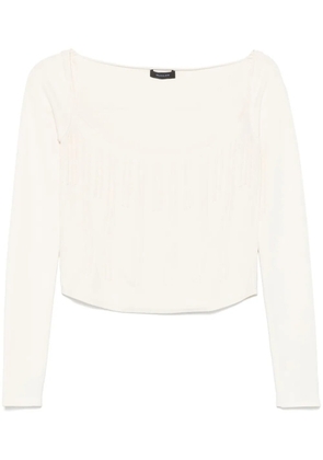 Mugler boning-detail sweater - Neutrals