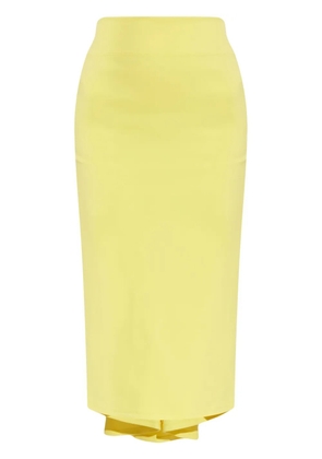 Jacquemus draped straight skirt - Yellow