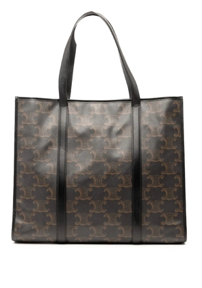 Celine Pre-Owned 2022 XL Triomphe Coated Canvas Cabas tote bag - Brown