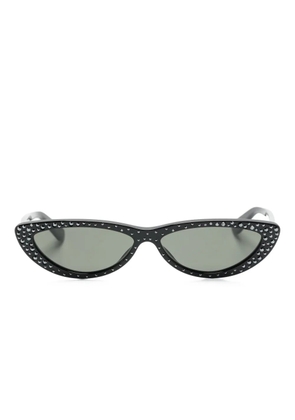 Alexander McQueen Eyewear crystal-embellished cat-eye sunglasses - Black