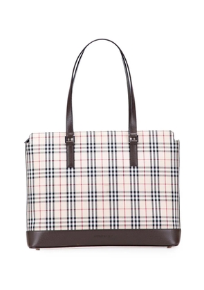 Burberry Pre-Owned 2000-2017 House Check Canvas tote bag - Brown