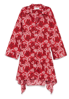 Lanvin printed midi dress - Red