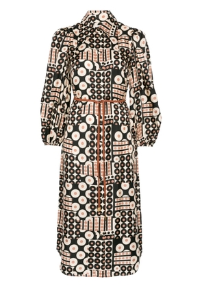ZIMMERMANN Illustration midi dress - Brown