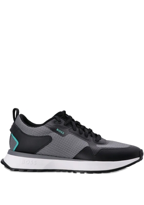 BOSS mesh-panel sneakers - Black