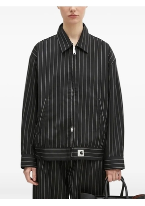 Carhartt WIP pinstripe zip-up jacket - Black