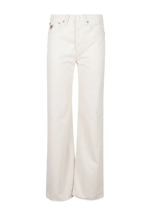 Iois front-patch pocket jeans - White
