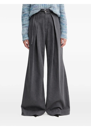 BOSS belt loops wide-leg jean - Grey