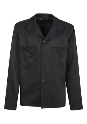 Golden Goose chest-pocket virgin wool shirt - Black