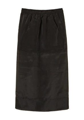 TWINSET elasticated-waist midi skirt - 00006 Black