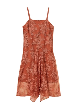 TWINSET floral-lace midi dress - Orange