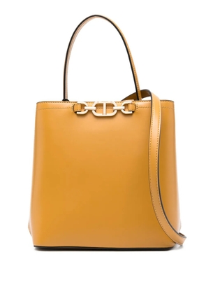 TWINSET chain-link bucket bag - Yellow