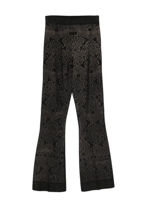 TWINSET damask-pattern trousers - Black