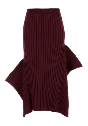 Stella McCartney asymmetric midi skirt - Red