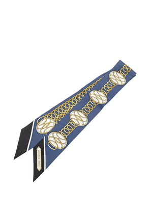 Hermès Pre-Owned 2000-2020 Lift Profile Silk Twilly Scarf scarves - Blue