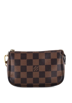 Louis Vuitton Pre-Owned Pochette Accessoires Damier Mini clutch bag - Brown